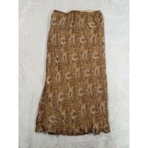 April Cornell Vintage Midi Skirt S Yellow Floral Cottagecore Boho Skirt Gilmore